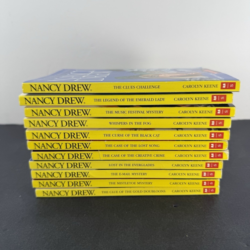 Nancy Drew Lot of 11 Scholastic Paperback Mystery Books Carolyn Keene Vintage